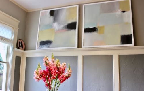 Letting Go II and III | Paintings by Candace Primack Art