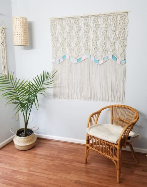 Unique Macrame Wall Hanging- Pastel | Wall Hangings by YASHI DESIGNS