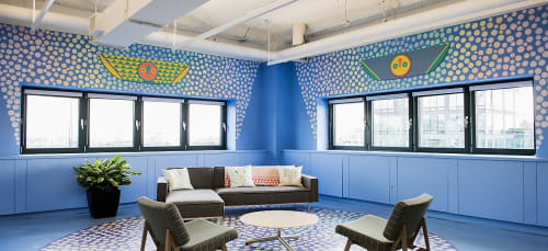 Sky Room By Saya Woolfalk Seen At Facebook New York Astor