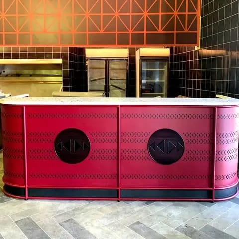 Counter with Terrazzo top | Tables by TheUrbanative | Nando's Jabulani Mall in Soweto