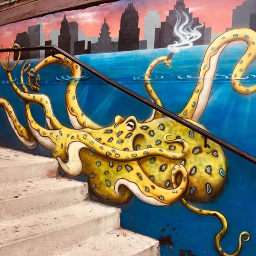 The Octopus | Street Murals by Véro The Traveling Artist