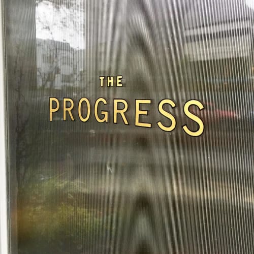 Gilded Sign | Signage by Gentleman Scholar Signs | The Progress in San Francisco