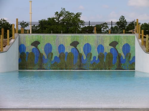 Splash | Public Mosaics by Andrea Fuhrman | Kenwood Cove Aquatic Park in Salina