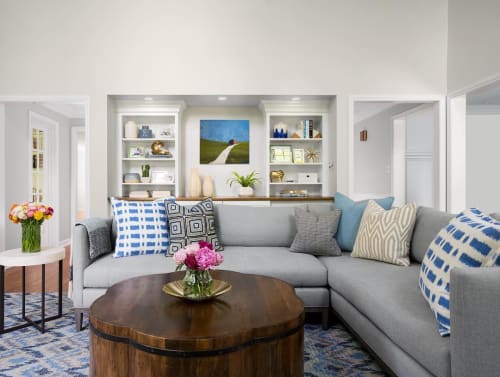 Blue Skies | Oil And Acrylic Painting in Paintings by Janet Bludau Fine Art