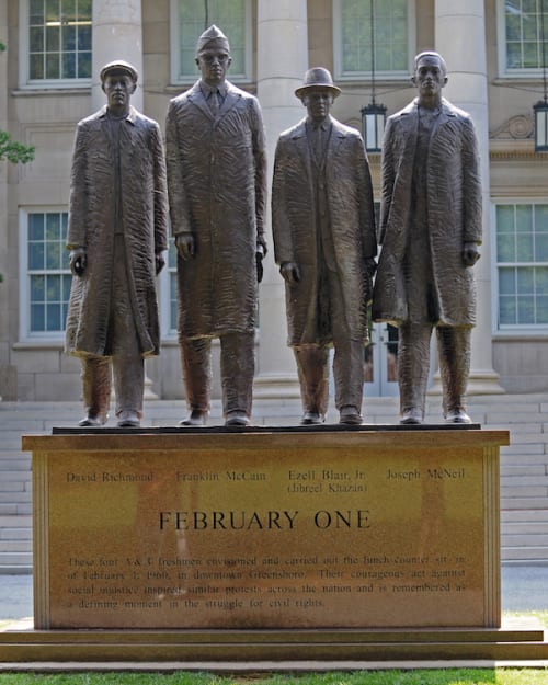 February One | Public Sculptures by James Barnhill | North Carolina A&T State University in Greensboro