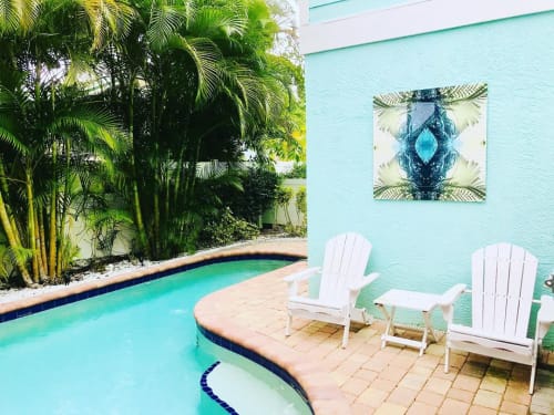 GREEN PALMS No.1 | Wall Hangings by Stephanie Mill