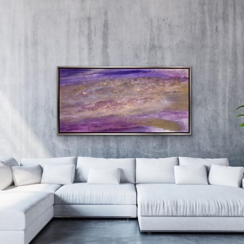 Amethyst Abstract Painting | Paintings by Gorica Jeremic