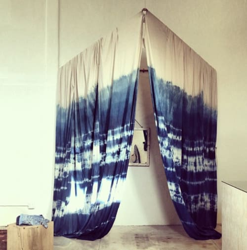 Indigo Shibori Dressing Room | Wall Hangings by Lookout and Wonderland | General Store - Venice in Los Angeles