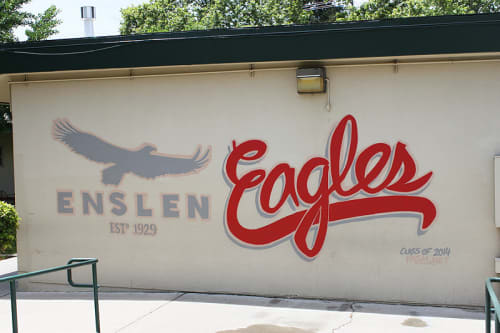 Enslen Eagles | Murals by Fasm Creative | Enslen Elementary School in Modesto