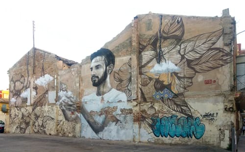 Polinizados // Cabanyal | Street Murals by Lula Goce