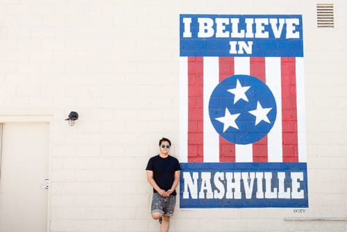 I Believe in Nashville mural | Street Murals by Adrien Saporiti