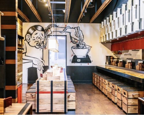 Ramen Tatsu-Ya, Restaurants, Interior Design