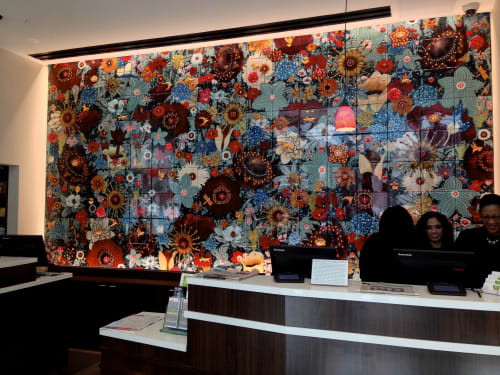 Chelsea Flowers | Murals by Coral Bourgeois | Courtyard by Marriott New York Manhattan/Chelsea in New York