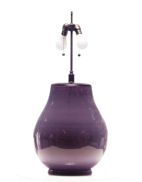 Legacy Lillian Porcelain Table Lamp in Plum | Lamps by Lawrence & Scott | Lawrence & Scott in Seattle