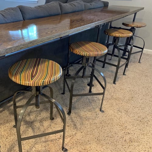 Recycled Skateboard Stool | Chairs by Iris Skateboards