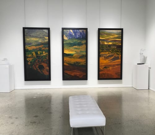 El Canto de la Tierra no 5, Le Chant de la Terre #20 and (No) Man’s Land   #11 | Paintings by Peter Krausz | Galerie de Bellefeuille in Montréal