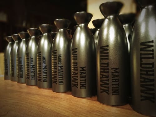 Martini Pitchers | Vessels & Containers by Reclamation Etchworks | Wildhawk in San Francisco