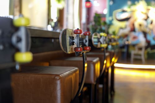 Penny Board Bar Stools | Chairs by Kyla Coburn Designs | Troop in Providence