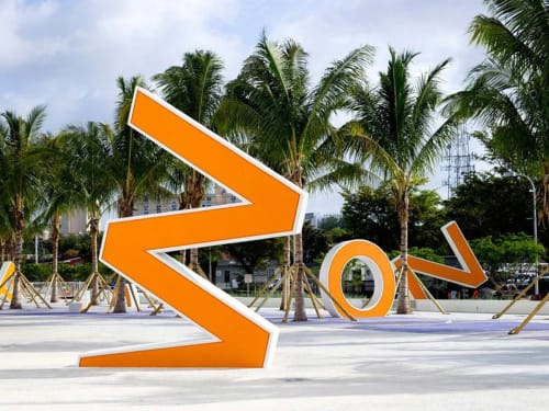 A Memorial Bowing | Public Sculptures by Daniel Arsham | Marlins Park in Miami