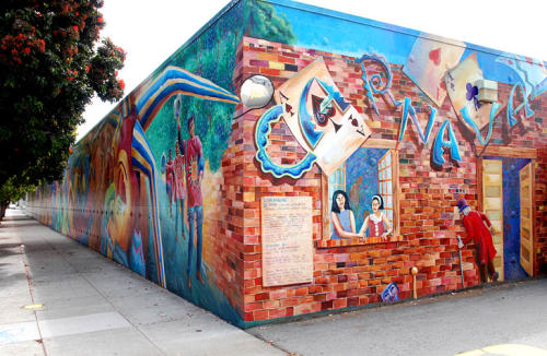 Carnaval | Street Murals by Joshua Sarantitis | Harrison Street, SoMa in San Francisco