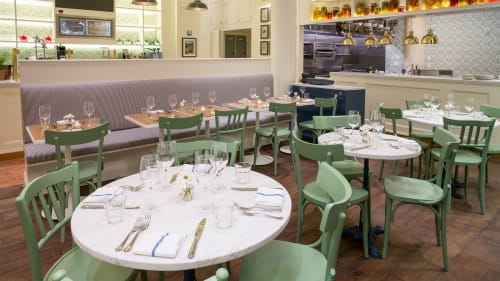 Mint-green Classic Thonet Cafe Dining Chairs | Chairs by Sedia Elite Srl | La Pecora Bianca in New York