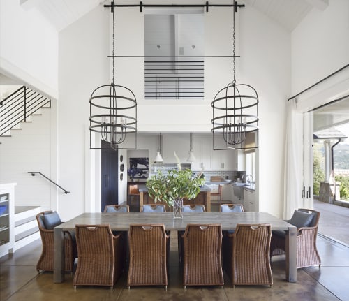 Acadia Chandeliers | Chandeliers by Ironware International | Private Residence, St. Helena, CA in Saint Helena