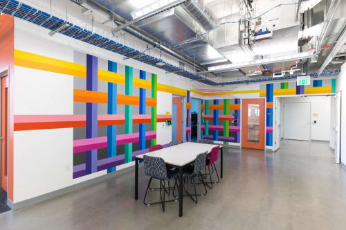 Mural By Andrew Huffman Seen At Facebook Denver Office Denver