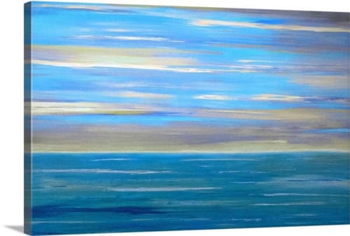 Blue Acrylic Painting | Oil And Acrylic Painting in Paintings by Debby Neal Arts