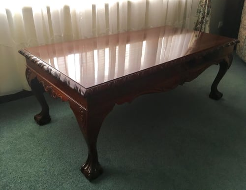 French Polished Wood Coffee Table By Darren Fry Seen At Private