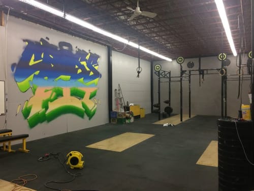Cross Fit Mural | Murals by Christian Toth Art | Crossfit Kinetics in Halifax