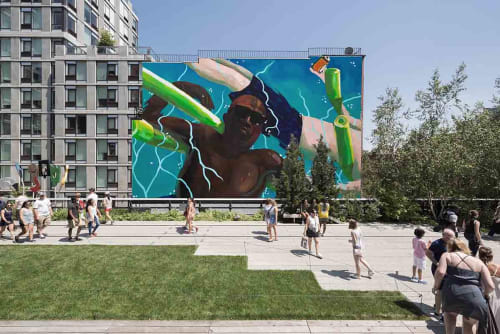 Taylor Mural | Street Murals by Henry Taylor | The High Line Park in New York
