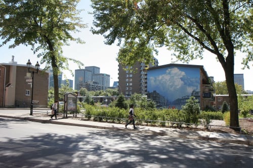 L'Air du Temps | Murals by Phillip Adams | Jeanne-Mance Housing Corporation in Montréal