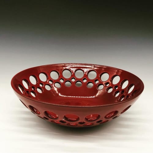 Red Bowl | Serving Bowl in Serveware by Lynne Meade