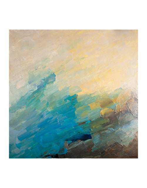 "Tidal Wave" | Oil And Acrylic Painting in Paintings by Lawrence & Scott | Lawrence & Scott in Seattle