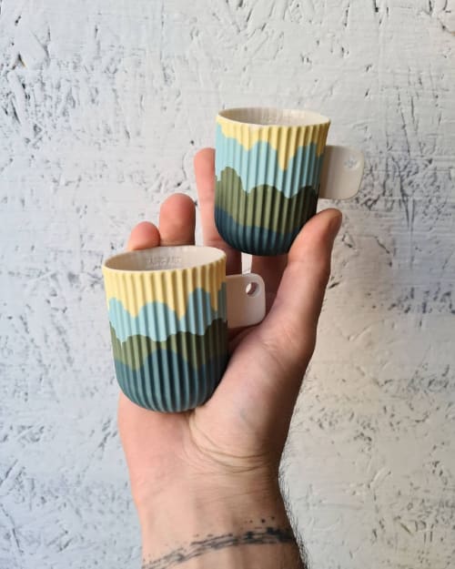 Groove S | Cups by BasicartPorcelain