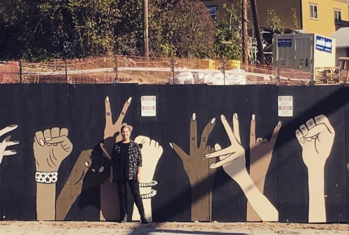 Hands Mural | Street Murals by Jennifer Ament