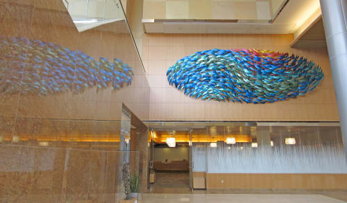 Light on the Lake | Sculptures by Danial Goldstein | Mayo Clinic, Rochester, MN in Rochester