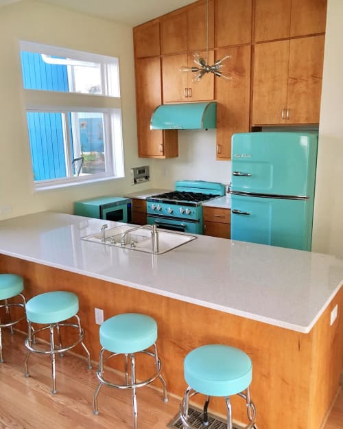 Chrome Bar Stools By American Chairs Seen At Private Residence