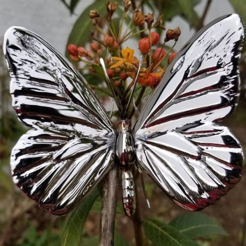 Stainless Monarch Butterfly | Art & Wall Decor by Steve Nielsen Art
