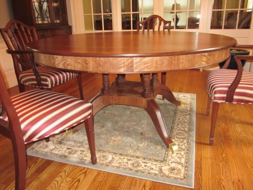 Duncan Phyfe Walnut Dining Table | Tables by David Boynton Cabinet Maker LLC