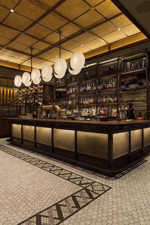 Eventi Hotel Collector’s Shelving System | Storage by Amuneal | Kimpton Hotel Eventi in New York