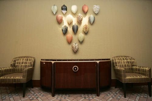 Wall Pods | Sculptures by Alice Ballard | The Umstead Hotel and Spa in Cary