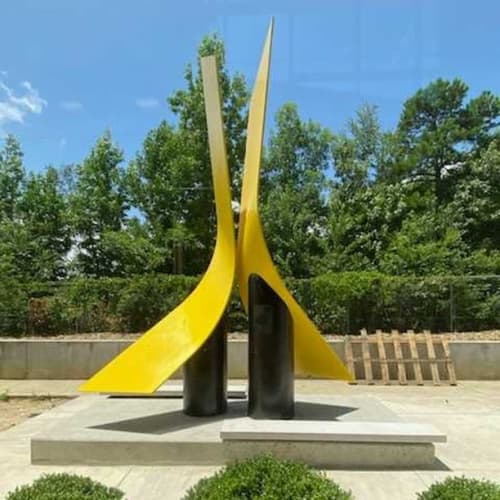 "Synergy" by Kathleen Caricof, NSG | Public Sculptures by JK Designs and the National Sculptors' Guild | West Central Community Center in Little Rock