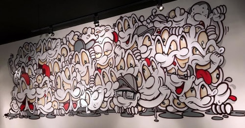 Mural | Murals by Sébastien Walker | Tshirt Lab Shop in Los Angeles