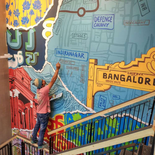 Mural | Murals by nileshartist | Levi's Exclusive Store in Bengaluru