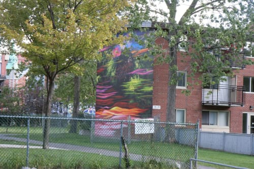 Hot Summer Night | Murals by Phillip Adams | Jeanne-Mance Housing Corporation in Montréal