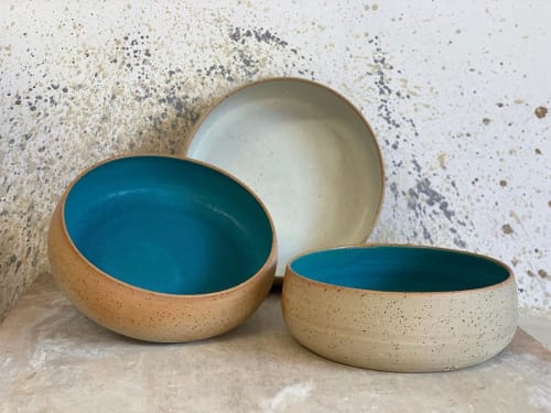 Bowls in Turquoise | Tableware by Daša’s Pottery