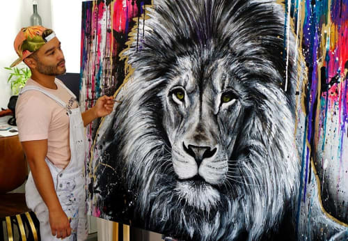 Lion | Paintings by Nickhartist
