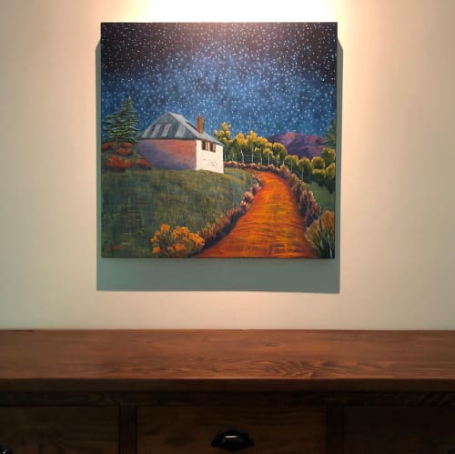 Starry Scene Painting | Paintings by Jennifer Cavan