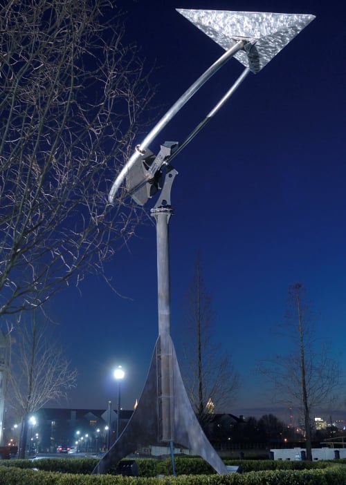 Hydrogen | Public Sculptures by Zachary Coffin | Lindbergh City Center in Atlanta